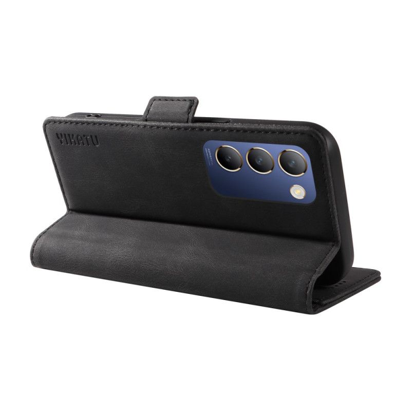 Lærdeksel Folio Deksel Vivo V40 Se 5g Mobildeksel Yikatu Semsket Skinn Effekt