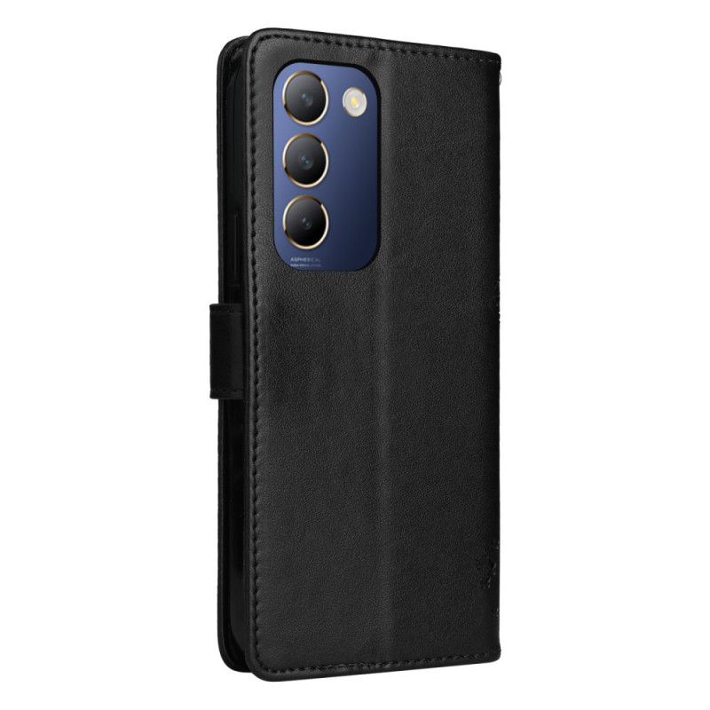 Lærdeksel Folio Deksel Vivo V40 Se 5g Tre Og Katt