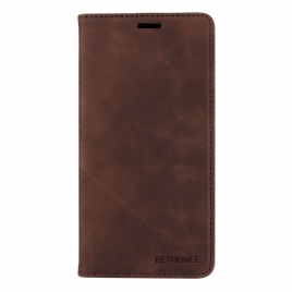 Folio Deksel Huawei Nova 13 Betopnice Lommebok Med Semsket Skinn Beskyttelse Deksel