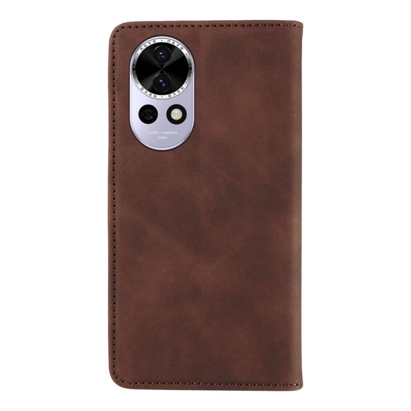 Folio Deksel Huawei Nova 13 Betopnice Lommebok Med Semsket Skinn Beskyttelse Deksel