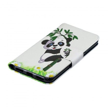 Folio Deksel Til Huawei Y6 2019 / Honor 8A Panda På Bambus
