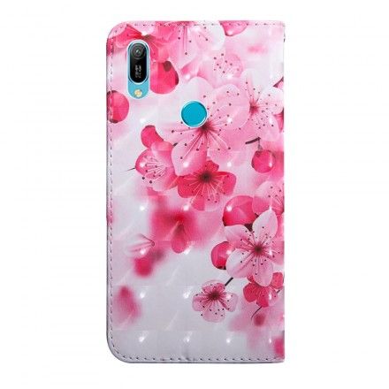 Folio Deksel Til Huawei Y6 2019 / Honor 8A Rosa Blomster