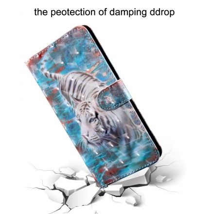 Folio Deksel Til Huawei Y6 2019 / Honor 8A Tiger I Vann
