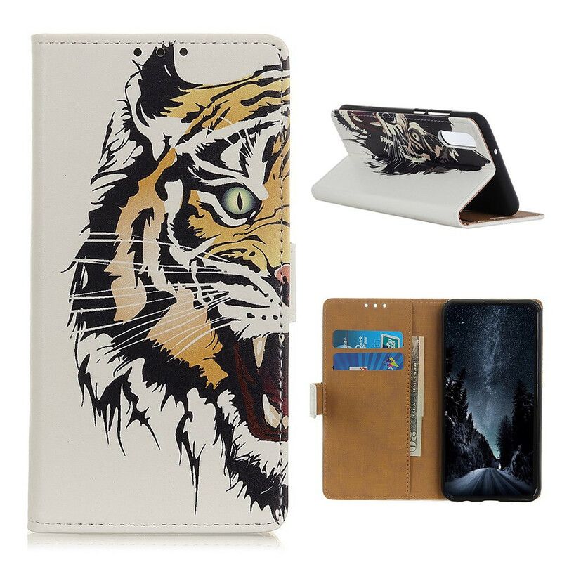 Folio Deksel Til Sony Xperia 5 II Hedtig Tiger