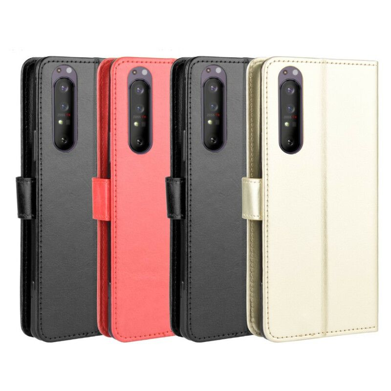 Folio Deksel Til Sony Xperia 5 II Plinkende Kunstskinn