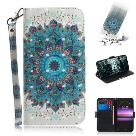 Folio Deksel Til Sony Xperia 1 Med Kjede Masterful Strappy Mandala