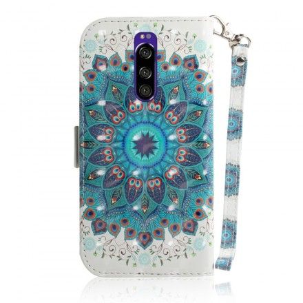 Folio Deksel Til Sony Xperia 1 Med Kjede Masterful Strappy Mandala