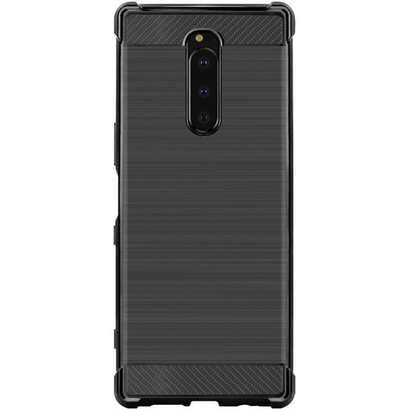 Mobildeksel Til Sony Xperia 1 Imak Vega-serien Børstet Karbonfiber