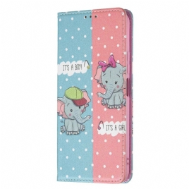 Beskyttelse Deksel Til Xiaomi Mi 11 Lite 5G NE / Mi 11 Lite 4G / 5G Folio Deksel Elefanter