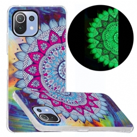 Deksel Til Xiaomi Mi 11 Lite 5G NE / Mi 11 Lite 4G / 5G Fluorescerende Fargerik Mandala