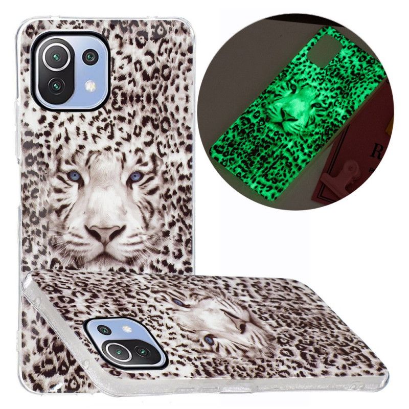 Deksel Til Xiaomi Mi 11 Lite 5G NE / Mi 11 Lite 4G / 5G Fluorescerende Leopard