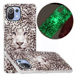 Deksel Til Xiaomi Mi 11 Lite 5G NE / Mi 11 Lite 4G / 5G Fluorescerende Leopard