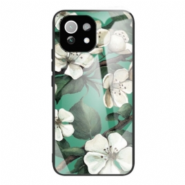 Deksel Til Xiaomi Mi 11 Lite 5G NE / Mi 11 Lite 4G / 5G Herdet Glassblomster