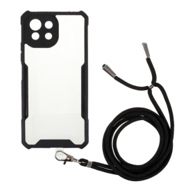 Deksel Til Xiaomi Mi 11 Lite 5G NE / Mi 11 Lite 4G / 5G Hybrid Med Farget Ledning