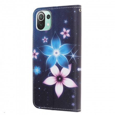 Folio Deksel Til Xiaomi Mi 11 Lite 5G NE / Mi 11 Lite 4G / 5G Blomster