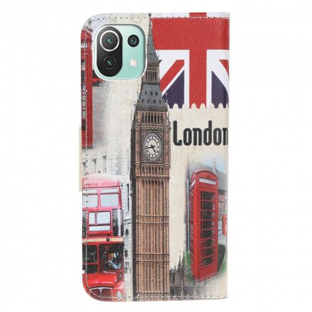 Folio Deksel Til Xiaomi Mi 11 Lite 5G NE / Mi 11 Lite 4G / 5G London Life
