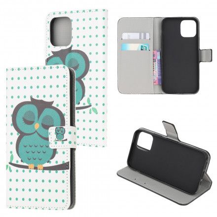 Folio Deksel Til Xiaomi Mi 11 Lite 5G NE / Mi 11 Lite 4G / 5G Sovende Ugle