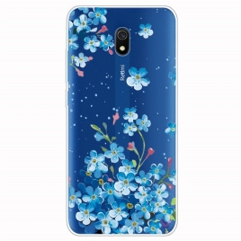 Deksel Til Xiaomi Redmi 8A Bukett Med Blå Blomster