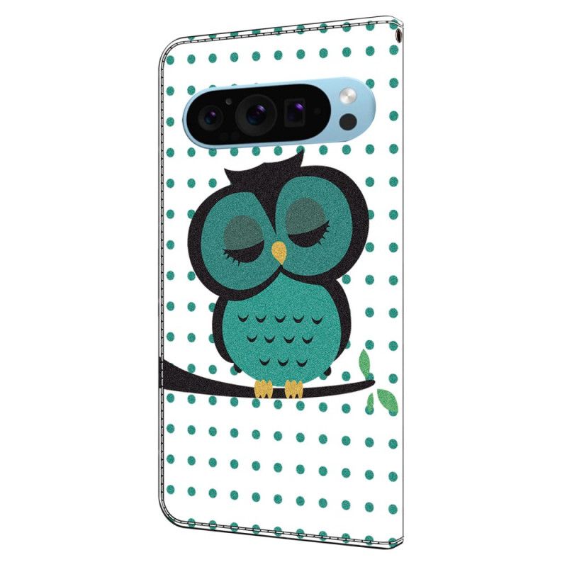 Folio Deksel Google Pixel 9 Pro Xl Sovende Ugle