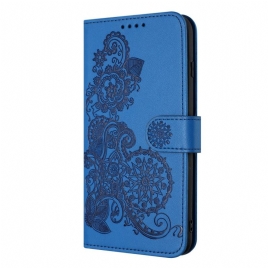 Lærdeksel Folio Deksel Google Pixel 9 Pro Xl Mobildeksel Mandala Blonder