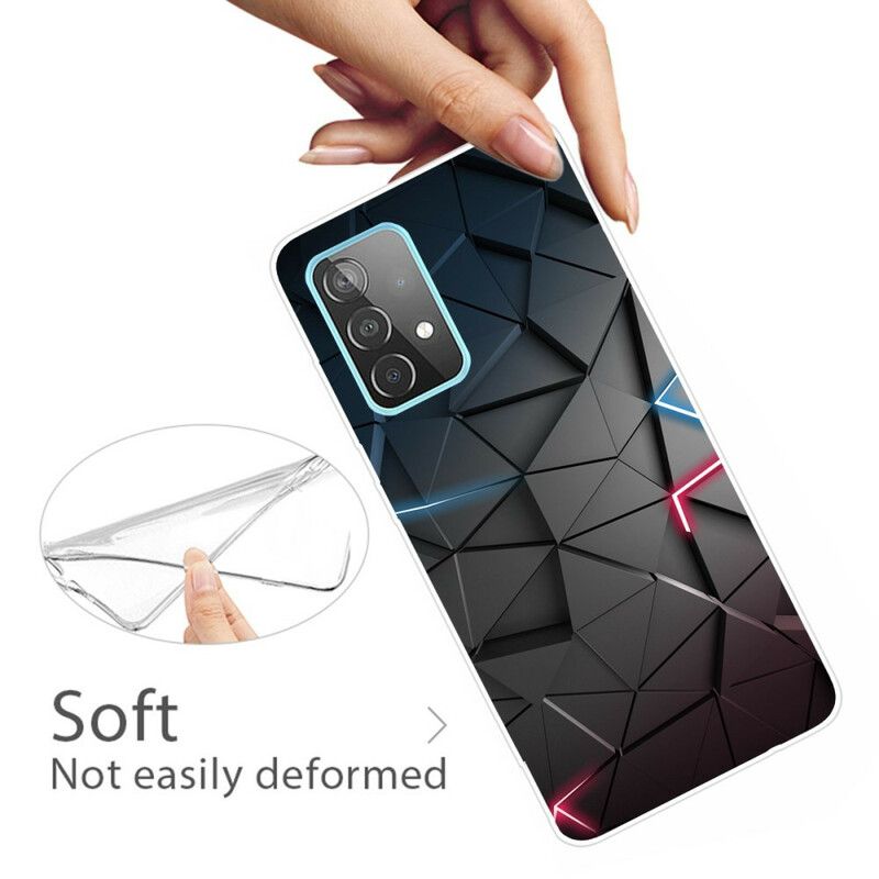 Deksel Til Samsung Galaxy A72 4G / 5G Fleksibel Geometri