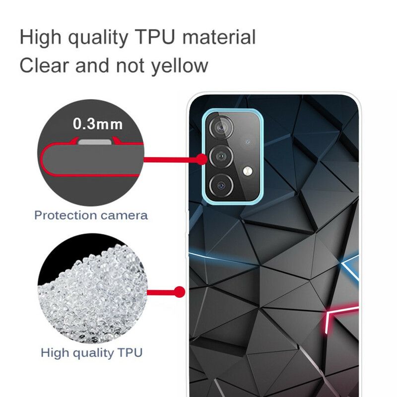 Deksel Til Samsung Galaxy A72 4G / 5G Fleksibel Geometri