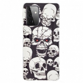 Deksel Til Samsung Galaxy A72 4G / 5G Fluorescerende Hodeskaller