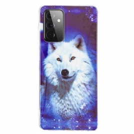 Deksel Til Samsung Galaxy A72 4G / 5G Fluorescerende Wolf Series