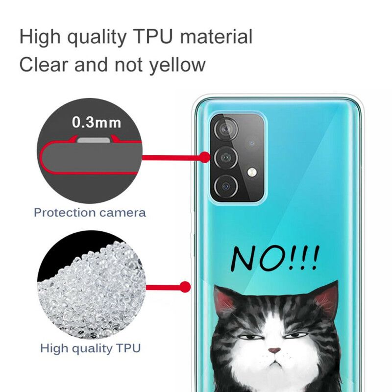Deksel Til Samsung Galaxy A72 4G / 5G Katten Som Sier Nei