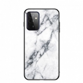Deksel Til Samsung Galaxy A72 4G / 5G Marmorfarger Herdet Glass