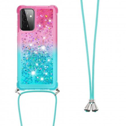 Deksel Til Samsung Galaxy A72 4G / 5G Silikonglitter Og Ledning