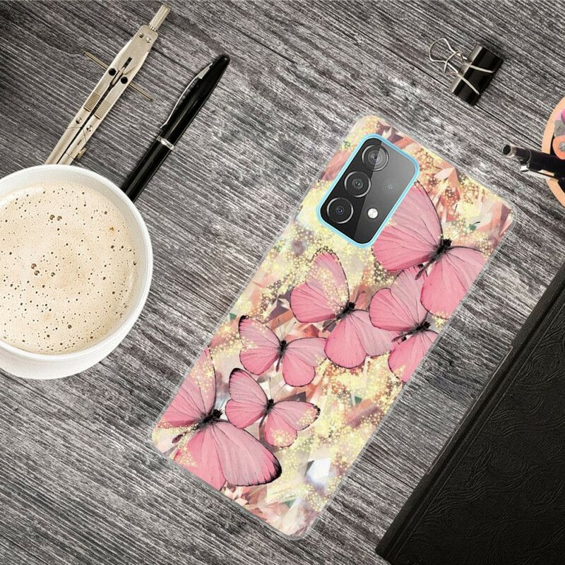 Deksel Til Samsung Galaxy A72 4G / 5G Sommerfugler Sommerfugler