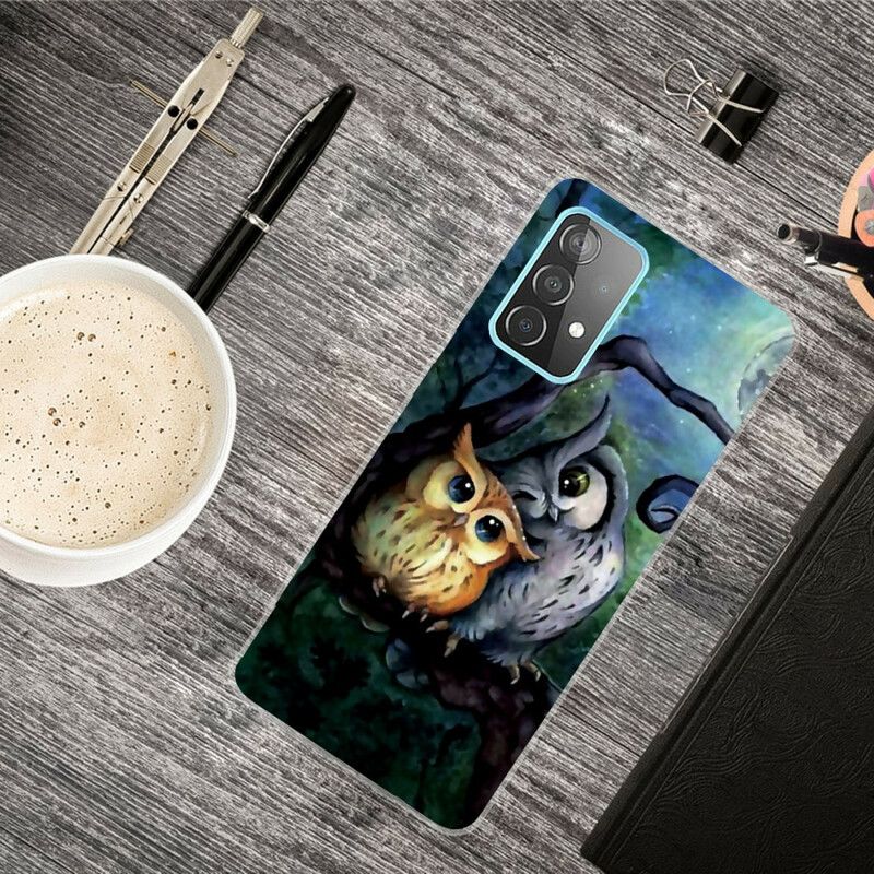 Deksel Til Samsung Galaxy A72 4G / 5G Uglemaleri