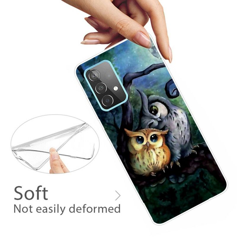 Deksel Til Samsung Galaxy A72 4G / 5G Uglemaleri