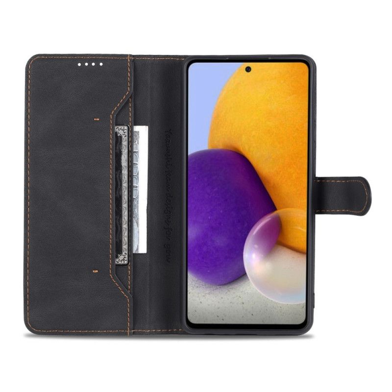 Folio Deksel Til Samsung Galaxy A72 4G / 5G Azns Skinneffekt