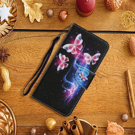 Folio Deksel Til Samsung Galaxy A72 4G / 5G Magiske Sommerfugler