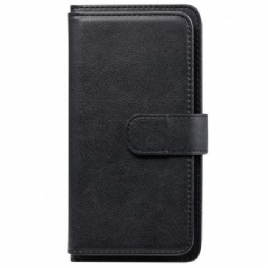 Folio Deksel Til Samsung Galaxy A72 4G / 5G Multi-funksjon 10 Kortholder