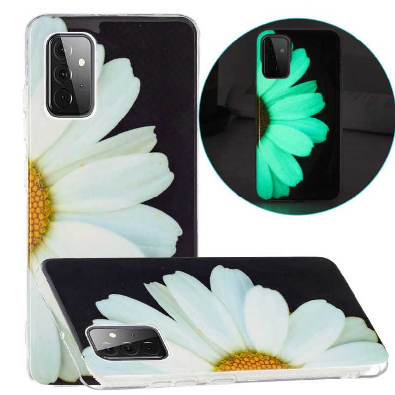 Mobildeksel Til Samsung Galaxy A72 4G / 5G Fluorescerende Blomsterserie