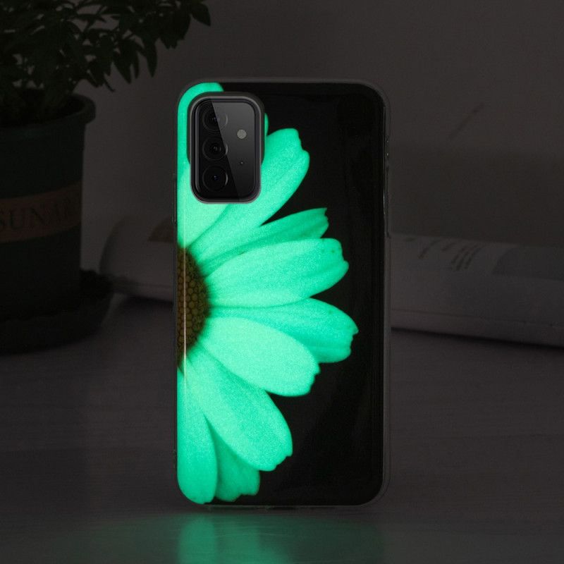 Mobildeksel Til Samsung Galaxy A72 4G / 5G Fluorescerende Blomsterserie