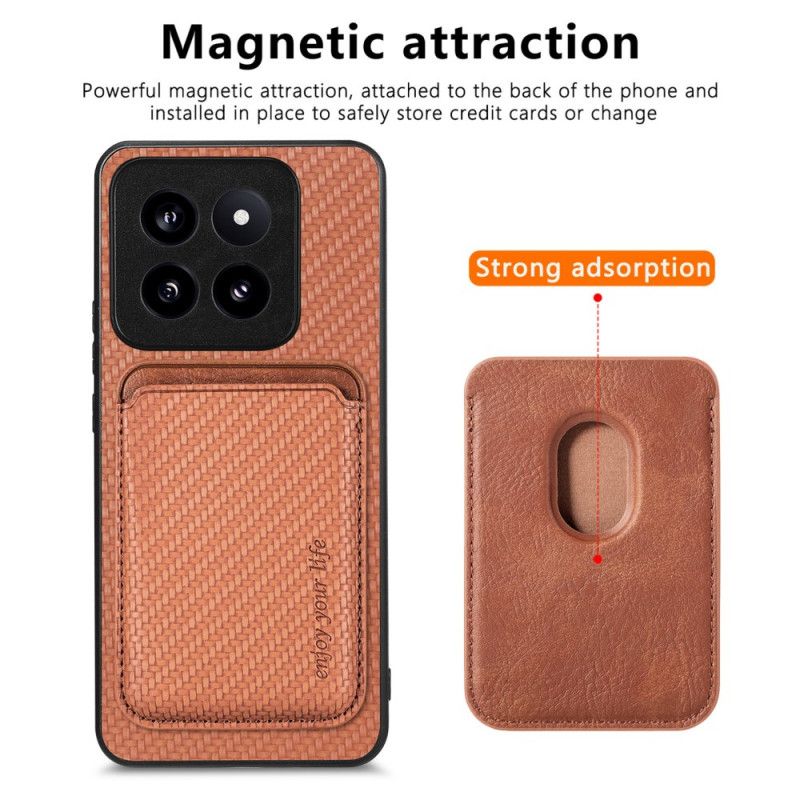 Deksel Xiaomi 14 Pro Avtakbar Magnetkortholder