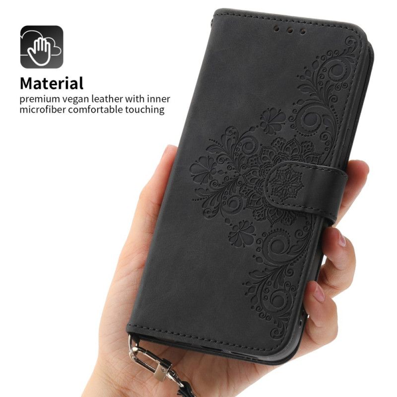 Folio Deksel Xiaomi 14 Pro Blonde Med Stropp Og Skulderstropp