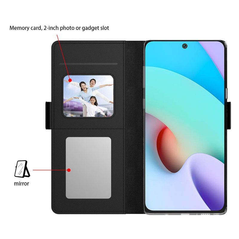 Lærdeksel Folio Deksel Xiaomi 14 Pro Speil Og Frontkortholder