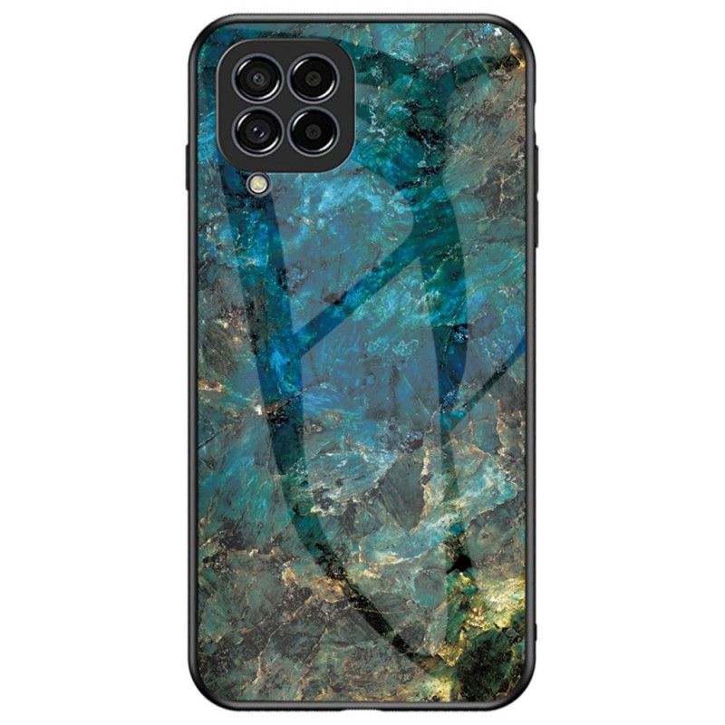 Deksel Til Samsung Galaxy M53 5G Marmor Herdet Glass