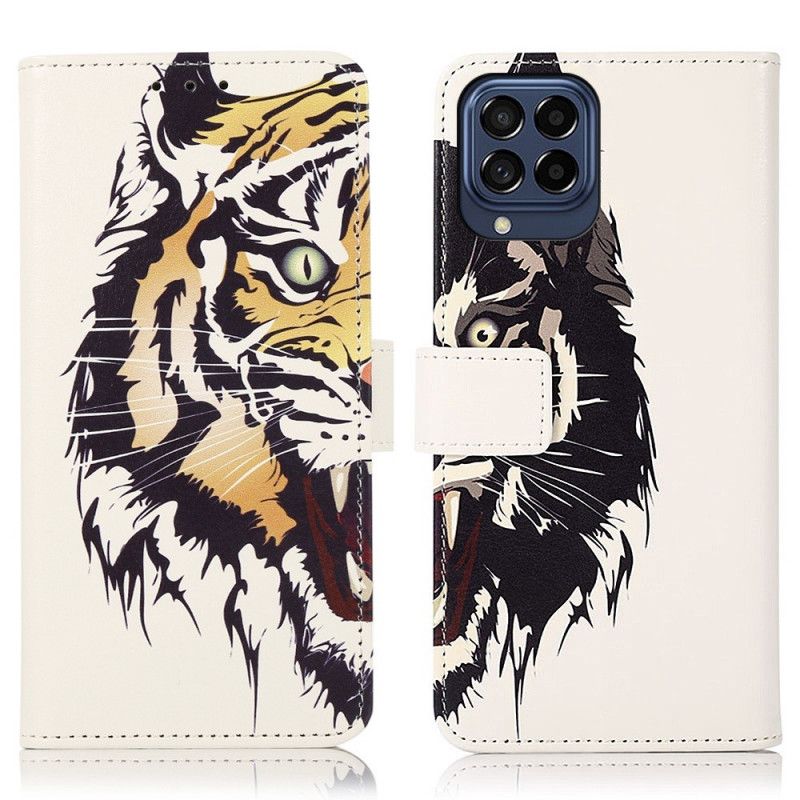 Folio Deksel Til Samsung Galaxy M53 5G Hedtig Tiger