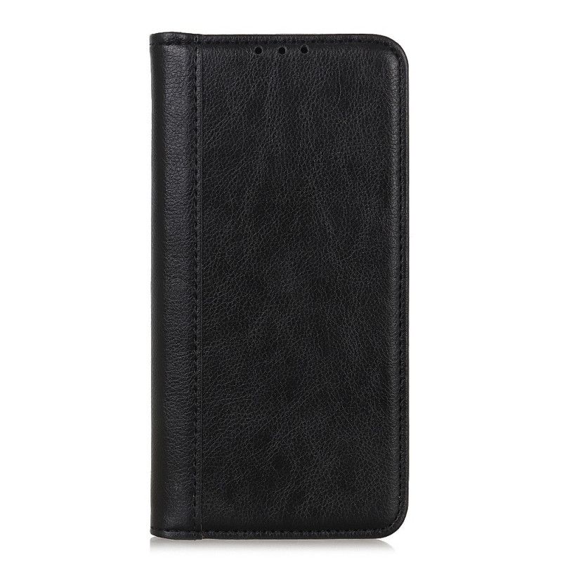 Folio Deksel Til Samsung Galaxy M53 5G Litchi Split Lær