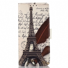 Folio Deksel Til Samsung Galaxy M53 5G Poetisk Eiffeltårnet