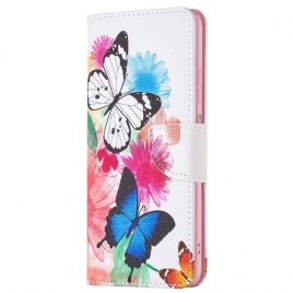 Folio Deksel Til Samsung Galaxy M53 5G Sommerfugler Sommerfugler
