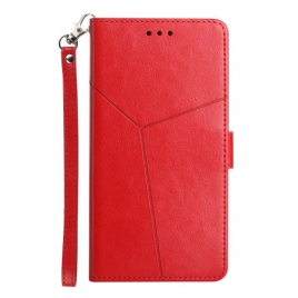 Folio Deksel Til Samsung Galaxy M53 5G Y Design Leather Style