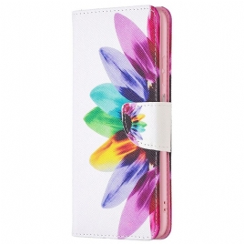 Lærdeksel Til Samsung Galaxy M53 5G Akvarellblomst