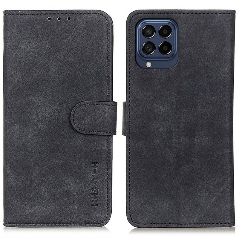 Lærdeksel Til Samsung Galaxy M53 5G Vintage Skinneffekt Khazneh